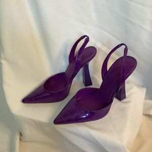 Steve Madden Purple Slingback Heels